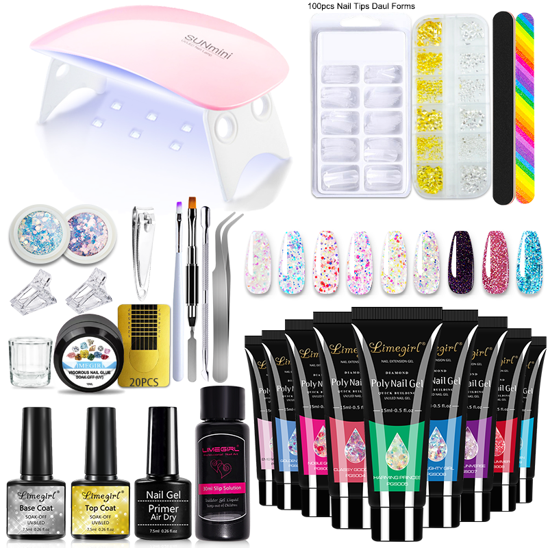 LIMEGIRL Poly Nail Gel Set Wit – Polygel Nail Kit Bewertung und Preis