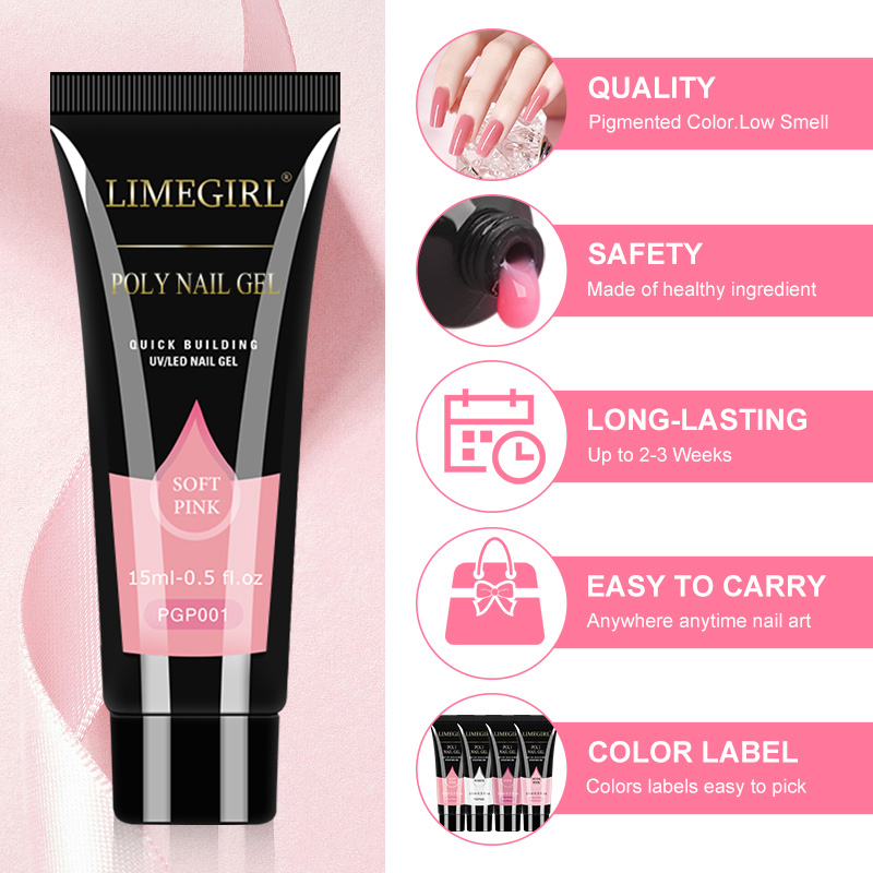 LIMEGIRL Poly Nail Gel Set Wit – Polygel Nail Kit Bewertung und Preis