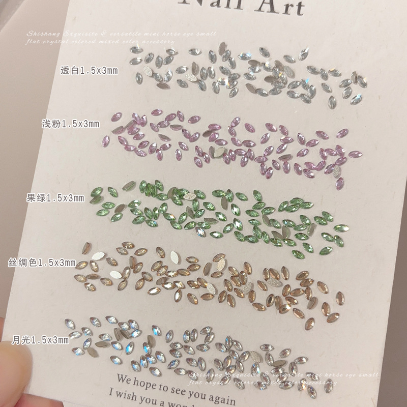 300/1440Pcs Mini flat back Mar – Nail Art Xs Bewertung und Preis