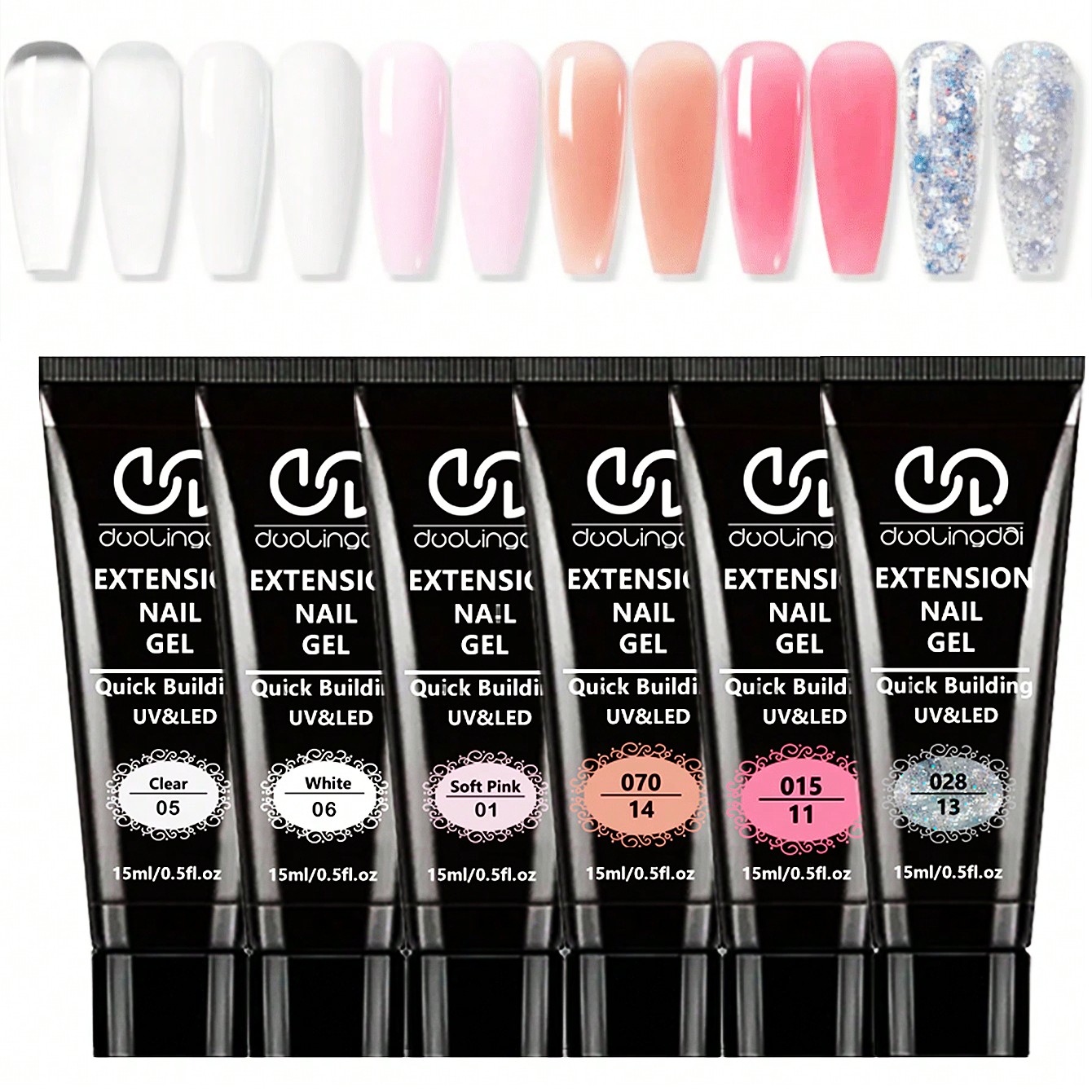 6 Colors Poly Extension Gel Na – Polygel Nail Kit Bewertung und Preis