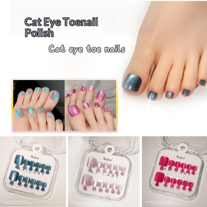 10 Pcs/Box French Fake Nails G – Nail Art Extension Cat Eye Bewertung und Preis