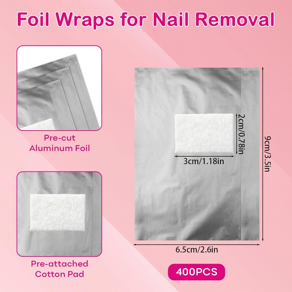 400 Pcs Nail Polish Remover Fo – Nail Art Gel Bewertung und Preis