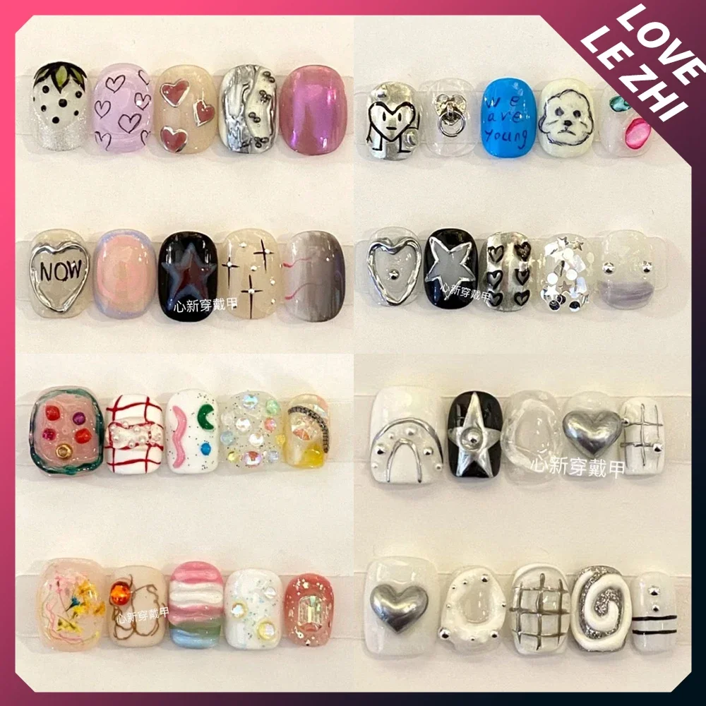 10Pcs Diy Creativity Funny Mas – Nail Art Xs Bewertung und Preis