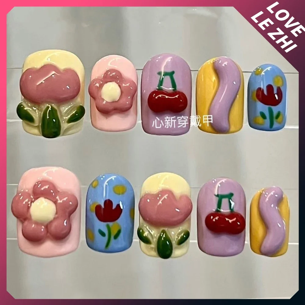 10Pcs Diy Creativity Funny Mas – Nail Art Xs Bewertung und Preis