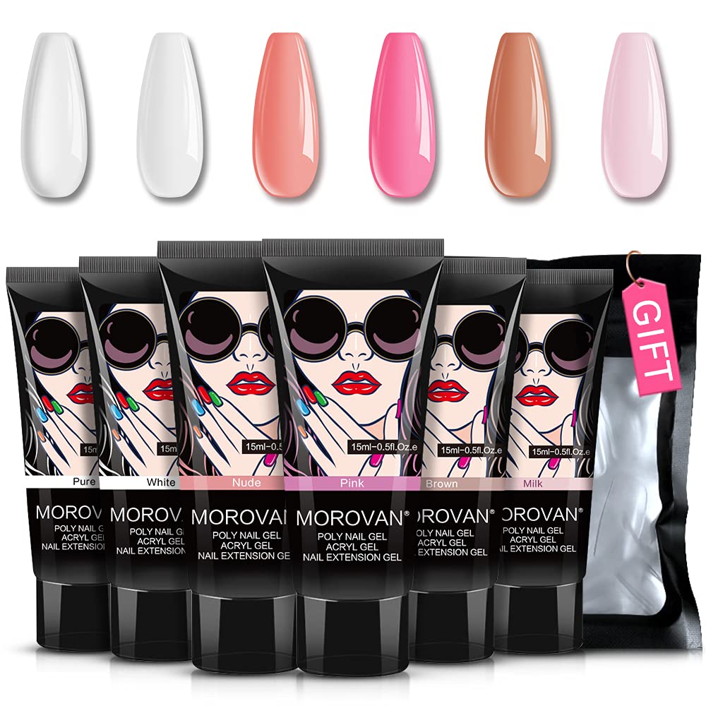 Poly Nail Gel Kit -6 Colors 0. – Polygel Nail Kit Bewertung und Preis