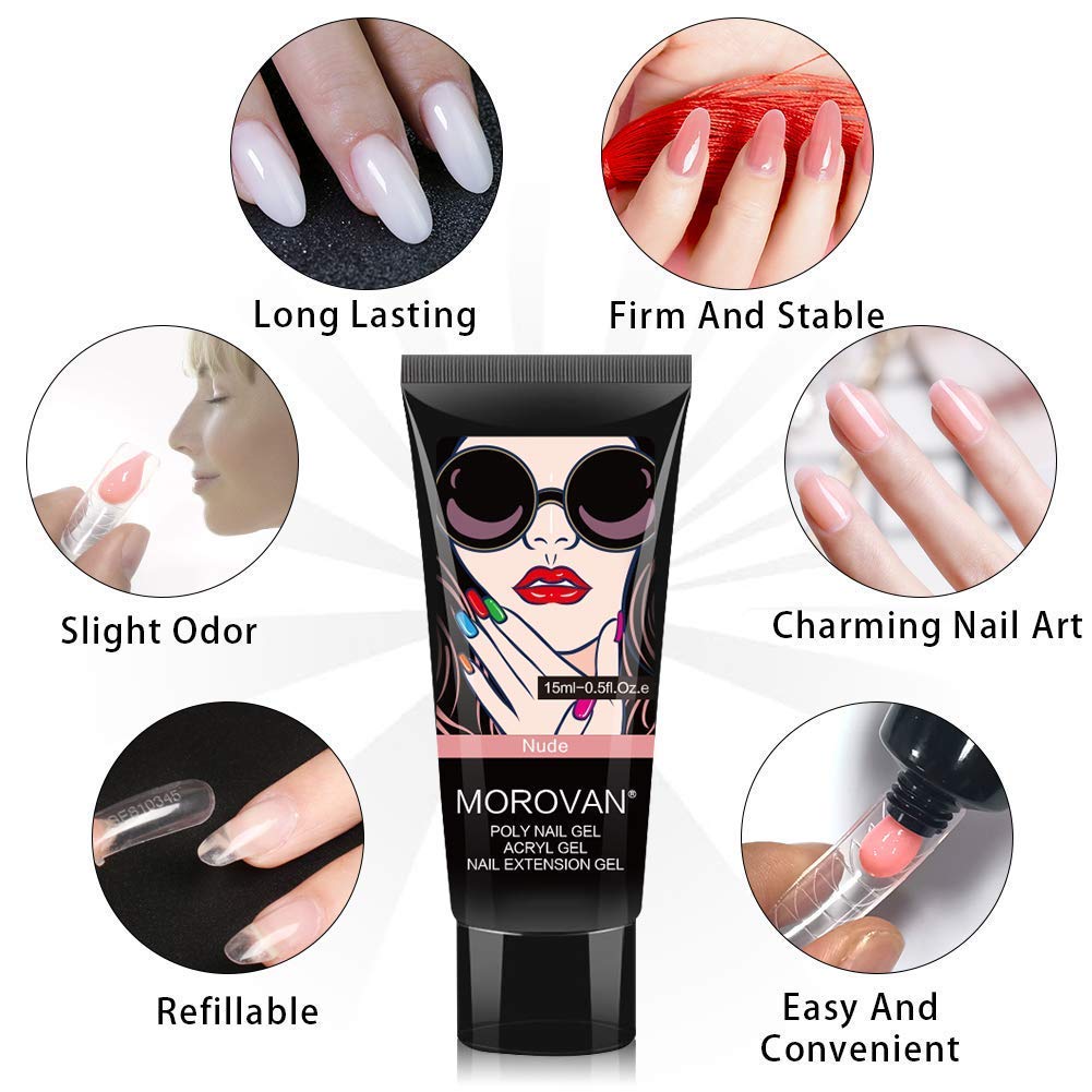 Poly Nail Gel Kit -6 Colors 0. – Polygel Nail Kit Bewertung und Preis
