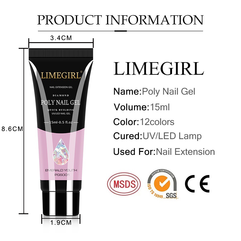 15ml Nail Gel Kit For Quick Ex – Polygel Nail Kit Bewertung und Preis