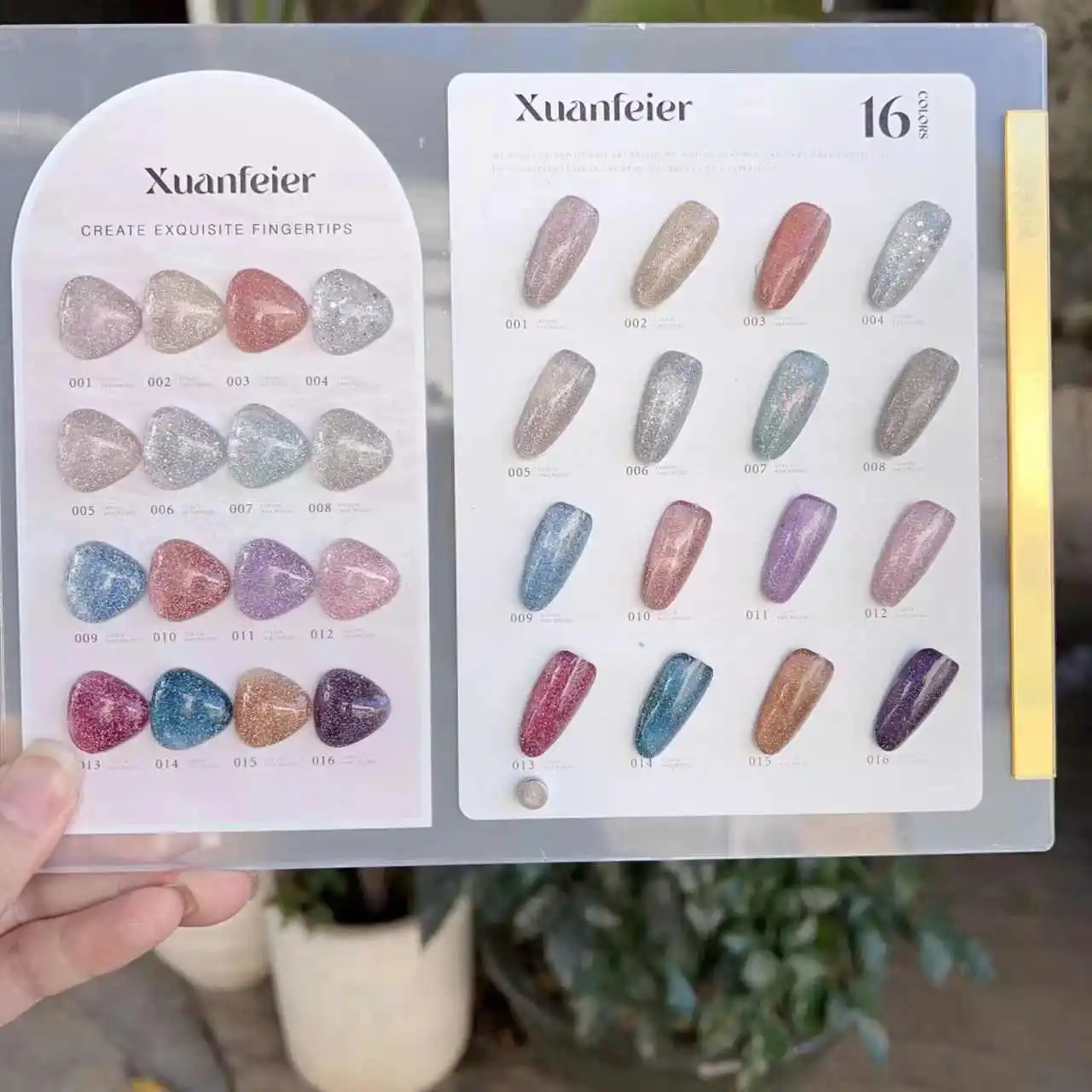 XUANFEIER 16 colors Broken dia – Nail Art Gel Bewertung und Preis