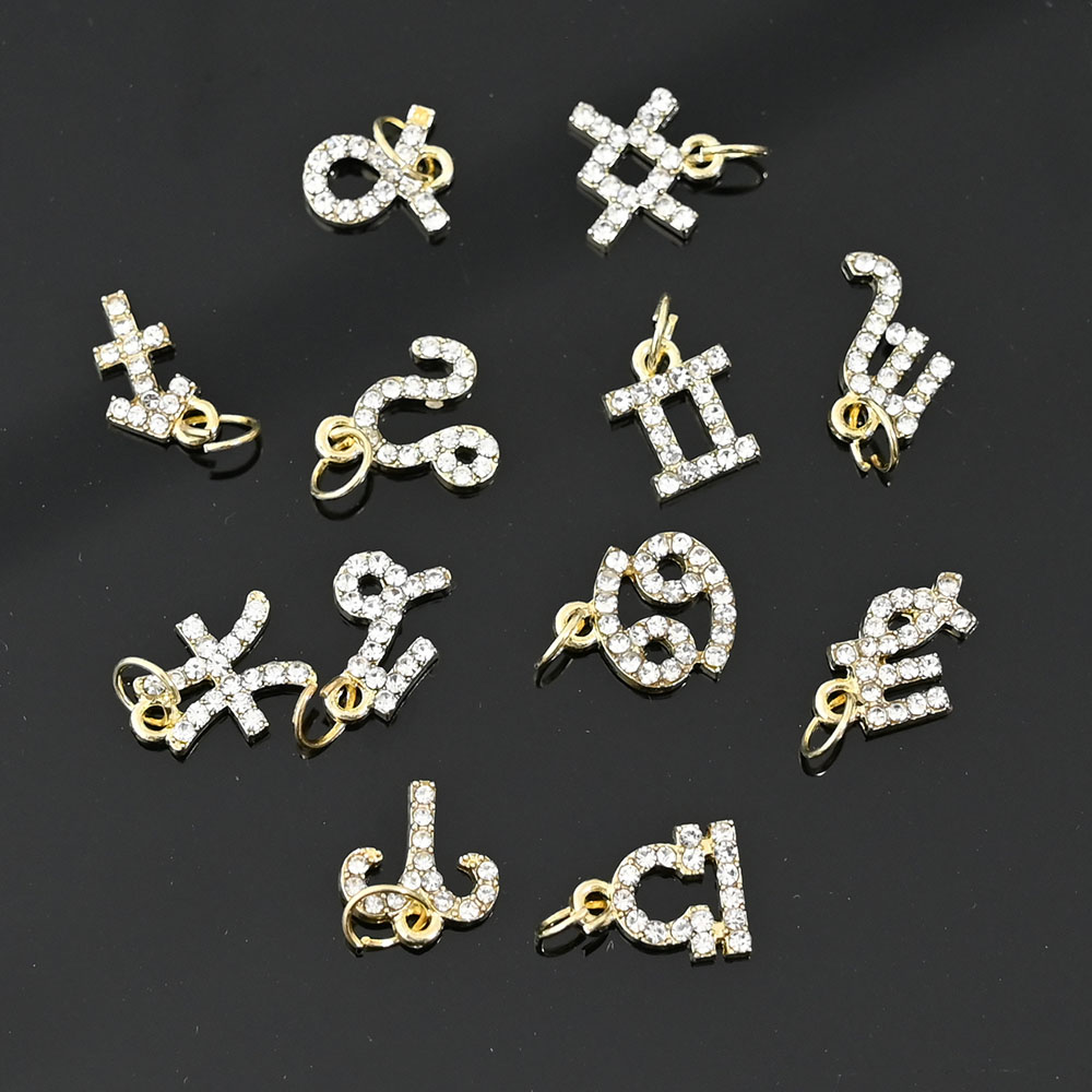10Pcs 12 Constellation Dangle  – Nail Art Xs Bewertung und Preis