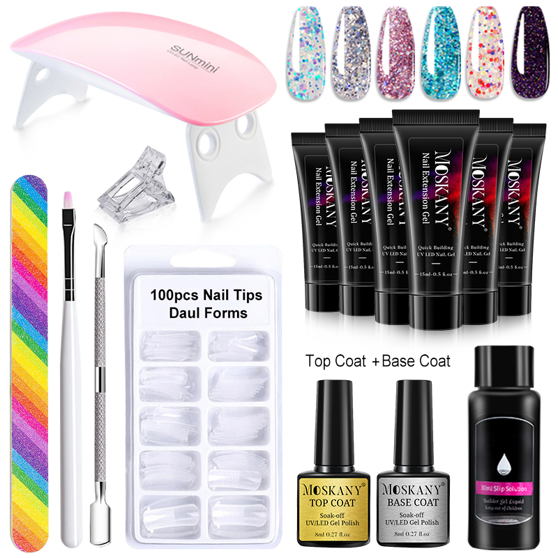 Poly Nail Gel Full Set With 6W – Polygel Nail Kit Bewertung und Preis