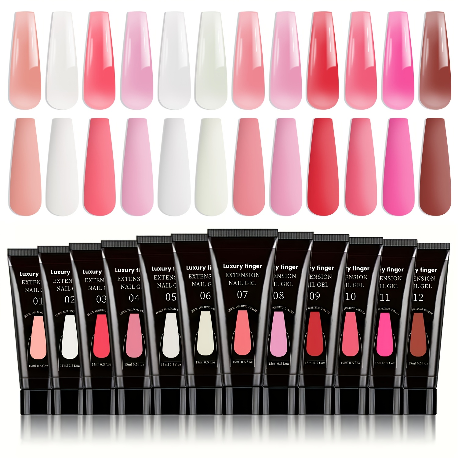 Poly Nail Gel Set, 12 Colors C – Polygel Nail Kit Bewertung und Preis