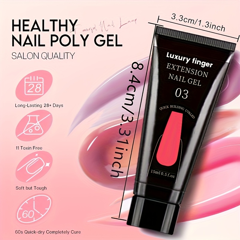 Poly Nail Gel Set, 12 Colors C – Polygel Nail Kit Bewertung und Preis