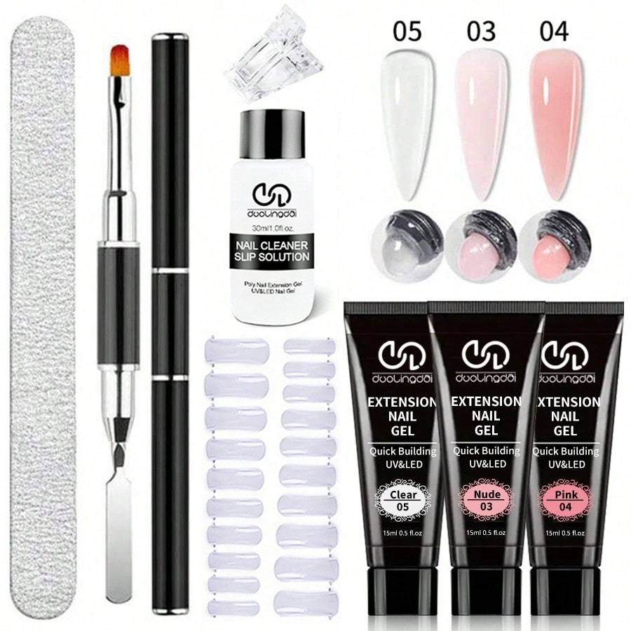 8PCS/Set Poly Extension Gel Se – Polygel Nail Kit Bewertung und Preis