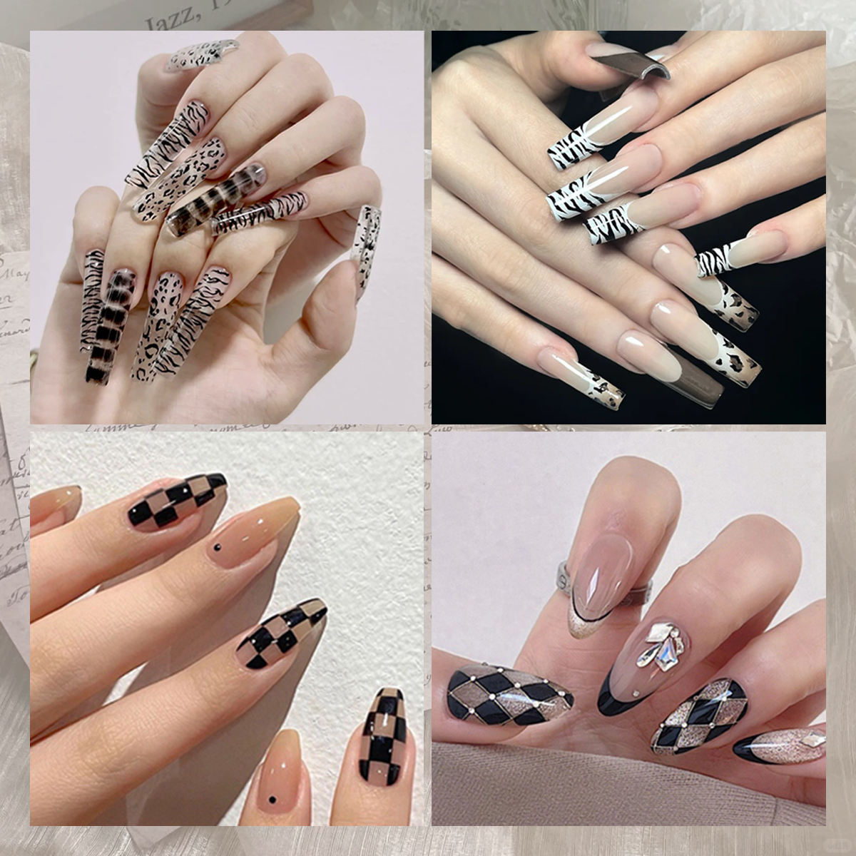 3 to 30 Sheets Black Line Geom – Nail Art Zebra Design Bewertung und Preis