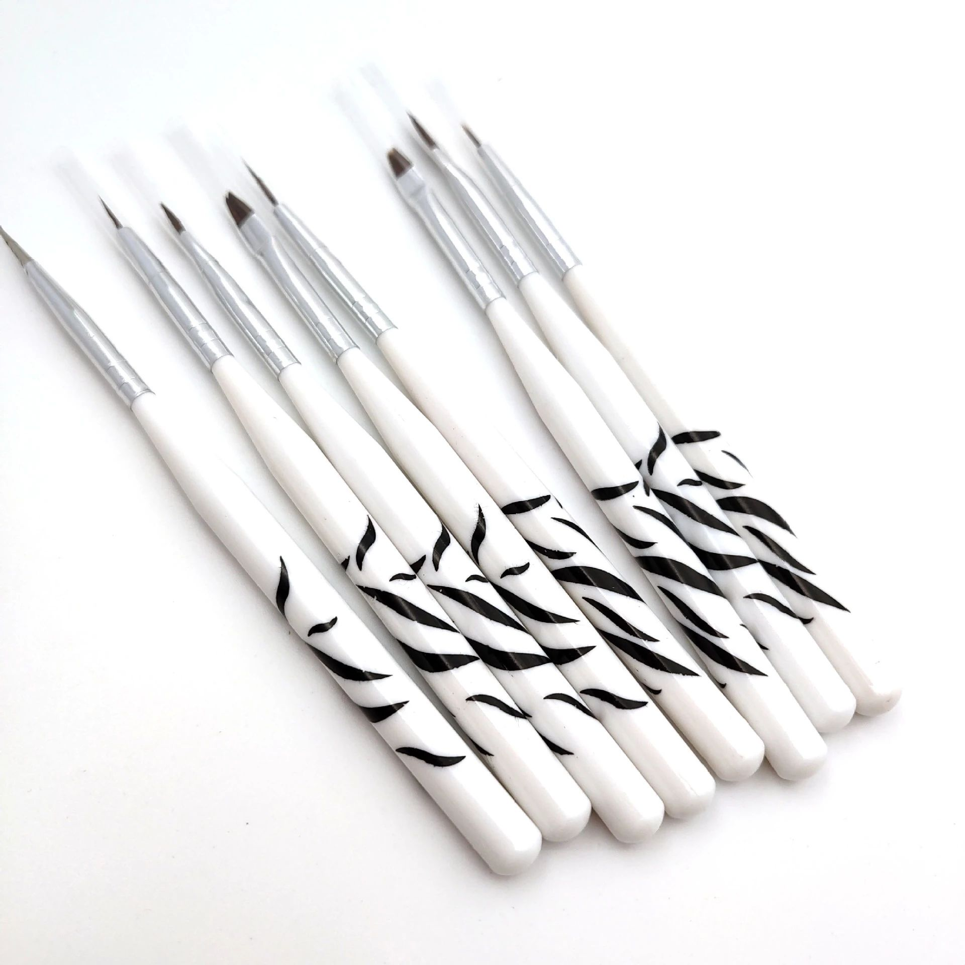 8PCS Zebra Print Nail Art Brus – Nail Art Zebra Design Bewertung und Preis