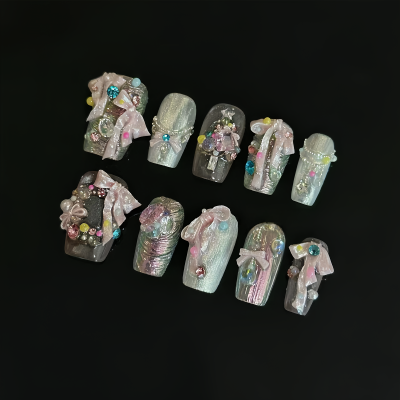 A nail art mold with ribbon bo – Nail Art Elegant Bewertung und Preis