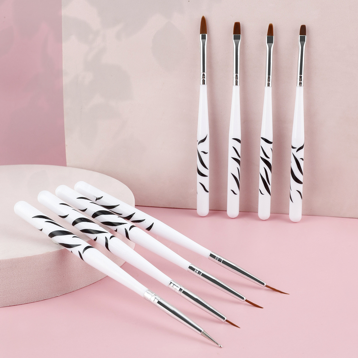 Zebra Handle Nail Brush Set Fo – Nail Art Zebra Design Bewertung und Preis