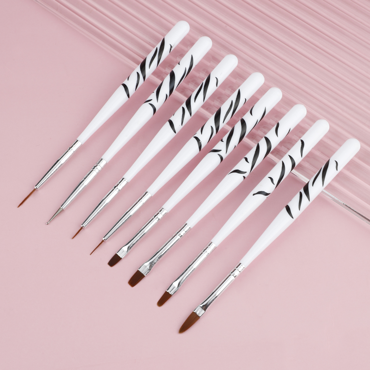 Zebra Handle Nail Brush Set Fo – Nail Art Zebra Design Bewertung und Preis