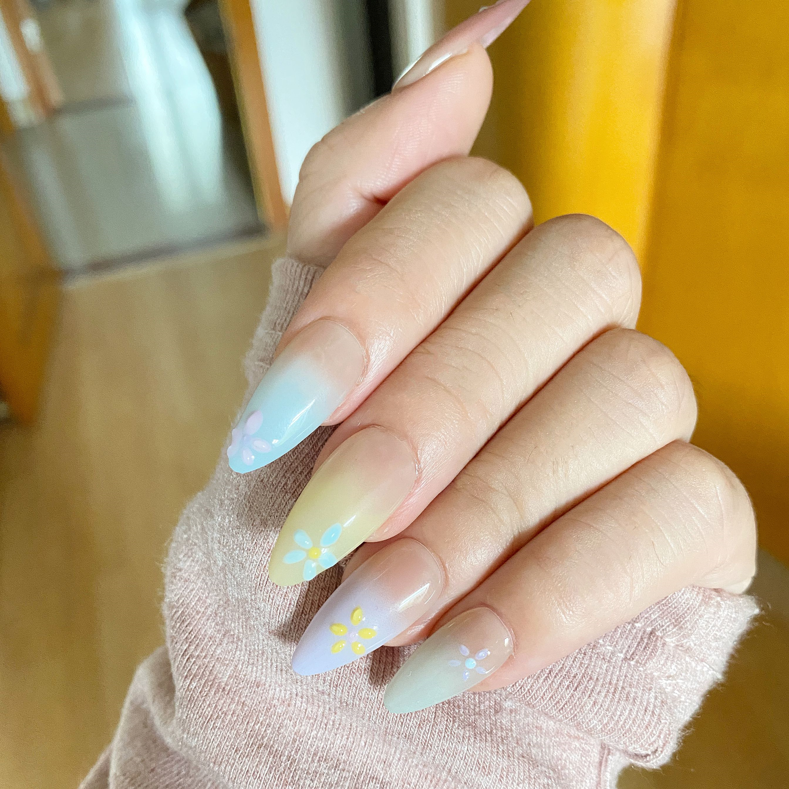 10pcs Handmade Almond Fake Nai – Nail Art Xs Bewertung und Preis