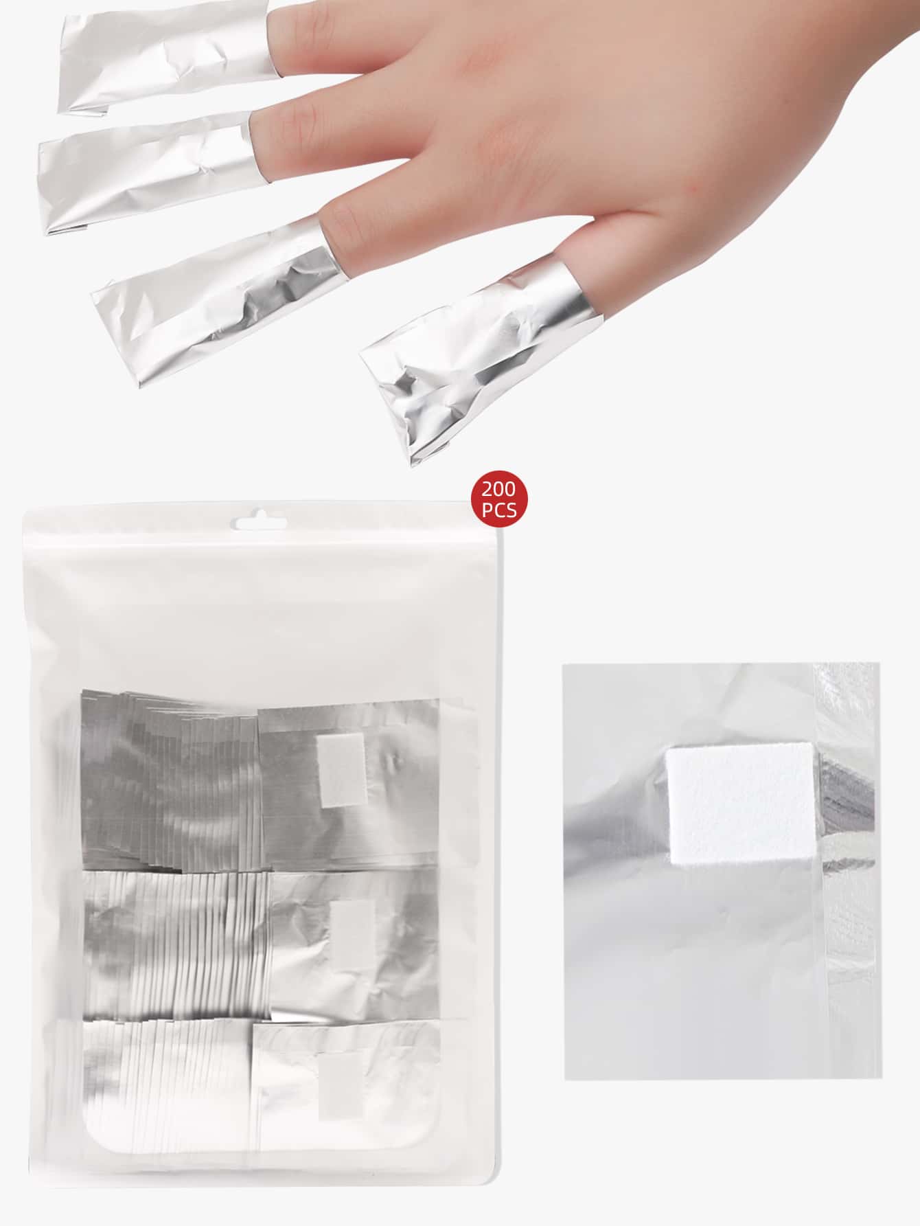 100pcs Aluminum Foil Nail Art  – Nail Art Gel Bewertung und Preis