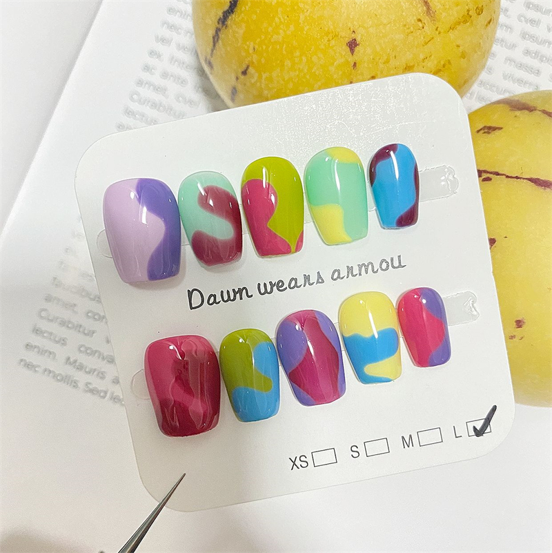 Handmade Short Press On Nails  – Nail Art Xs Bewertung und Preis