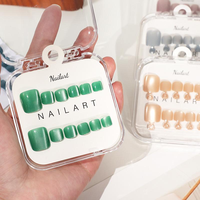 10 Pcs/Box French Fake Nails G – Nail Art Extension Cat Eye Bewertung und Preis
