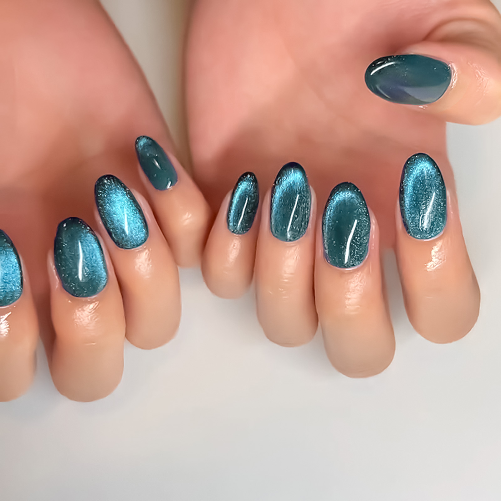 Blue Cat Eyes Resin Nail Exten – Nail Art Extension Cat Eye Bewertung und Preis