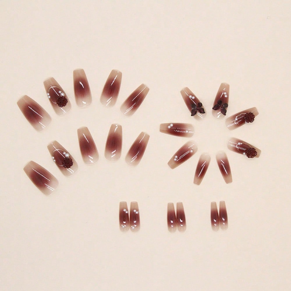24Pcs Red Rose Butterfly Press – Nail Art Elegant Bewertung und Preis