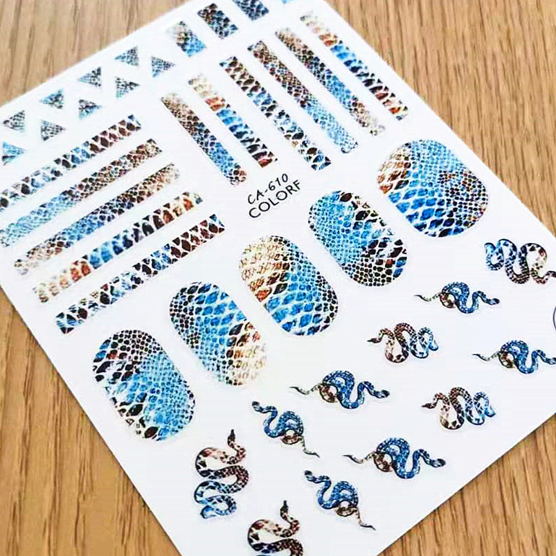 1 PC Snake Zebra Skin Design 3 – Nail Art Zebra Design Bewertung und Preis
