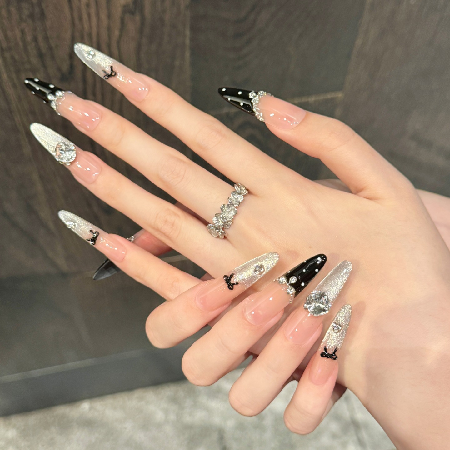 10pcs Handmade Pressed Long Ov – Nail Art Elegant Bewertung und Preis