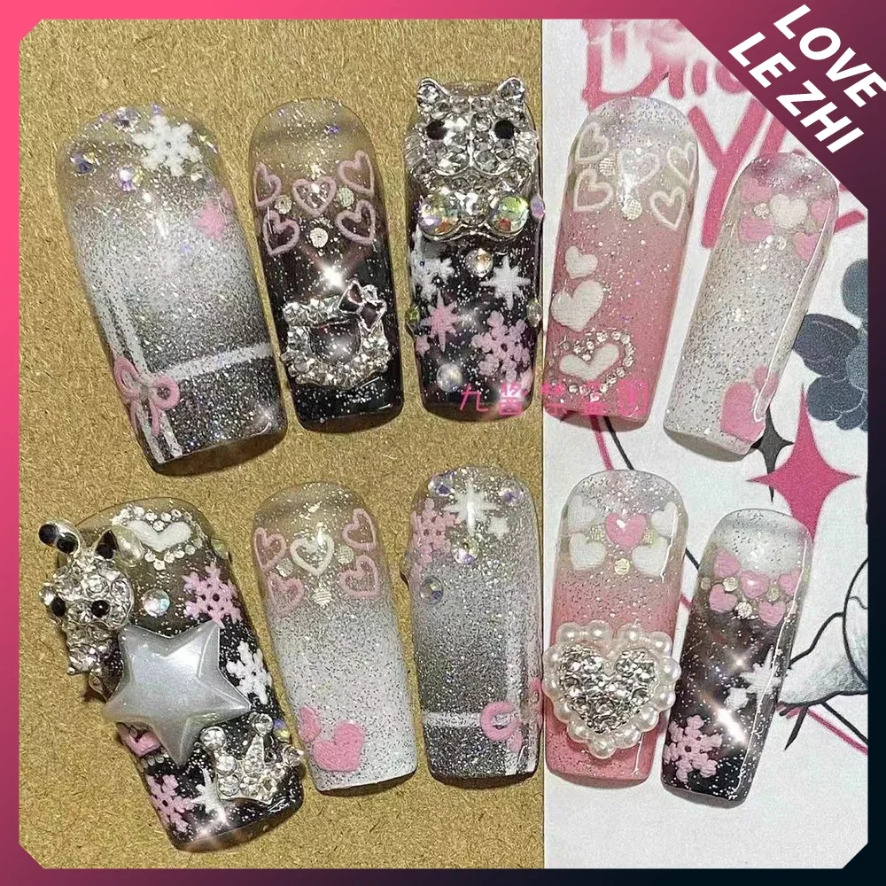 10Pcs Fashion Y2K High-End Han – Nail Art Xs Bewertung und Preis
