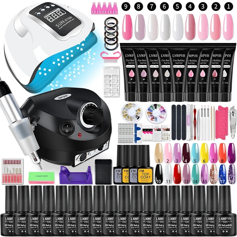 Gel Nail Polish Set Poly Nail  – Polygel Nail Kit Bewertung und Preis