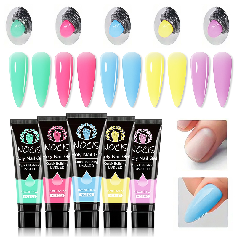 NOCIS Poly Nail Gel Kit-5 Colo – Polygel Nail Kit Bewertung und Preis