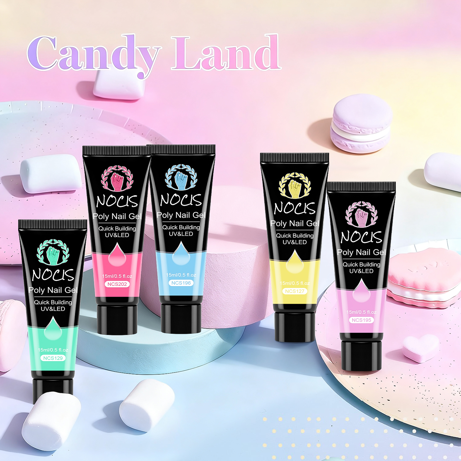 NOCIS Poly Nail Gel Kit-5 Colo – Polygel Nail Kit Bewertung und Preis