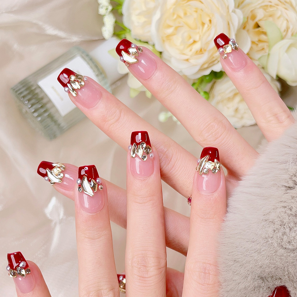 10pcs Short Trapezoid Handmade – Nail Art Elegant Bewertung und Preis