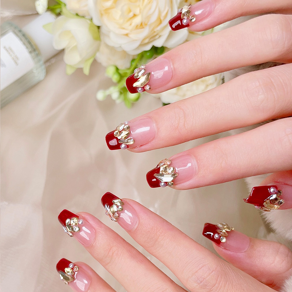 10pcs Short Trapezoid Handmade – Nail Art Elegant Bewertung und Preis