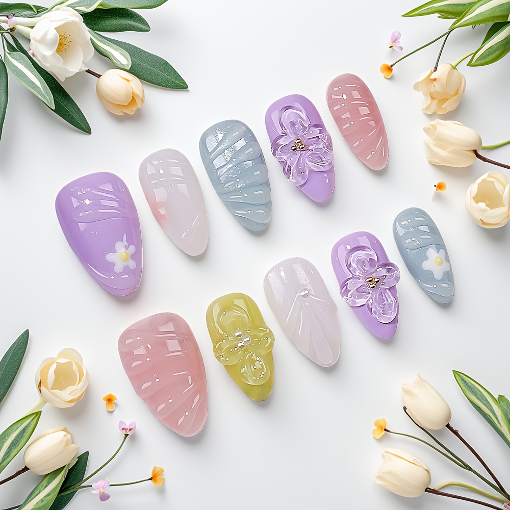 10pcs Short Almond Handmade Pr – Nail Art Elegant Bewertung und Preis