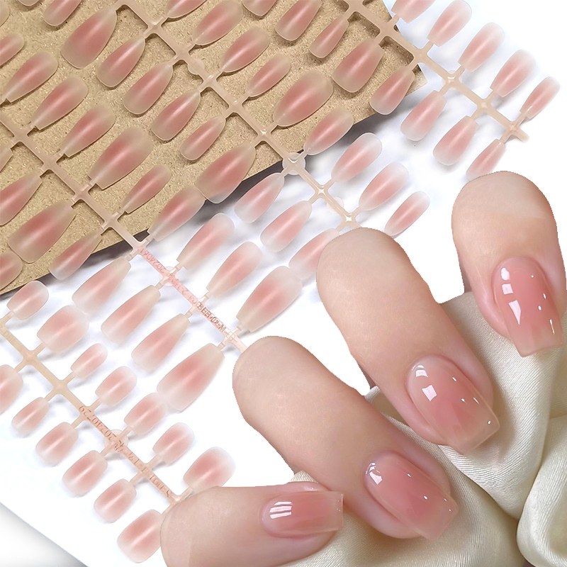 30Pcs Nude Color Fake Nail Fas – Nail Art Xs Bewertung und Preis