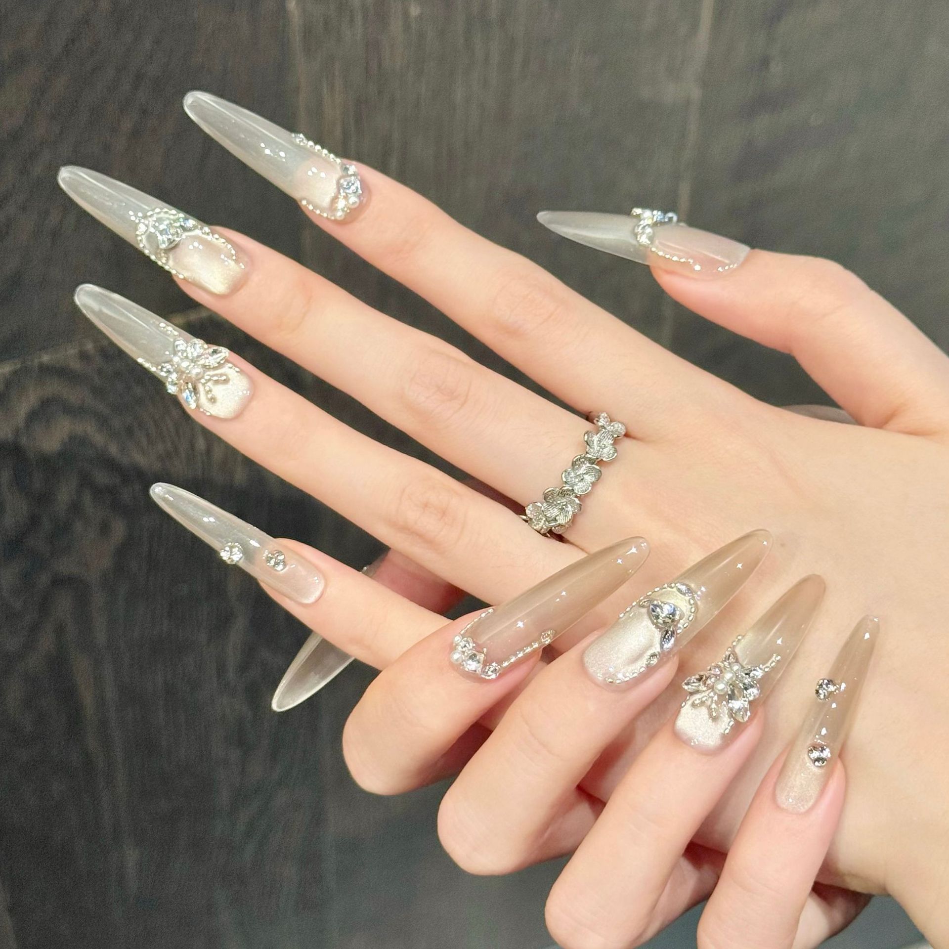 10pcs Simple Transparent False – Nail Art Elegant Bewertung und Preis