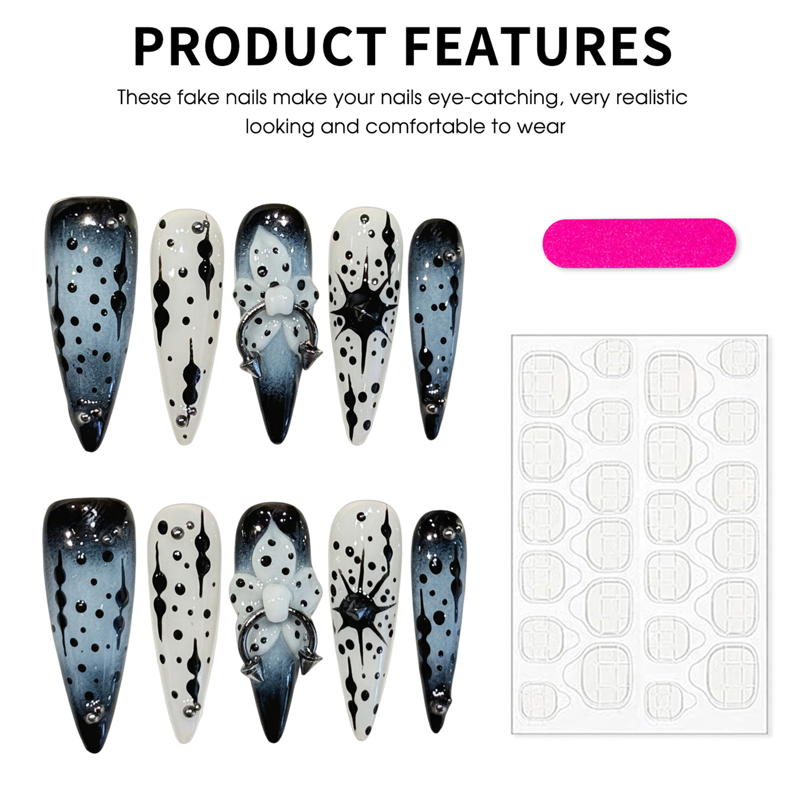 10pcs Gradient Ink Blue Handma – Nail Art Elegant Bewertung und Preis